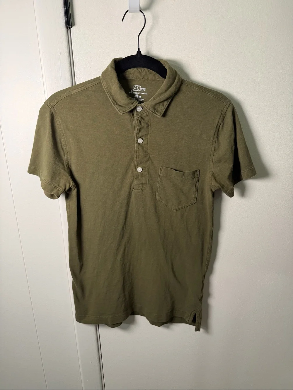 J.Crew Men’s Olive Green Polo Shirt | Size XS